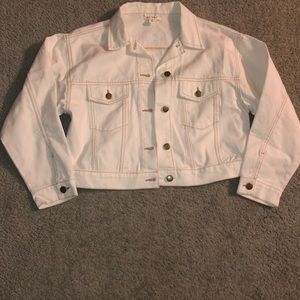 Cream denim jacket